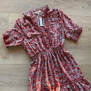 💕 Beautiful Red Flower Dress 💕